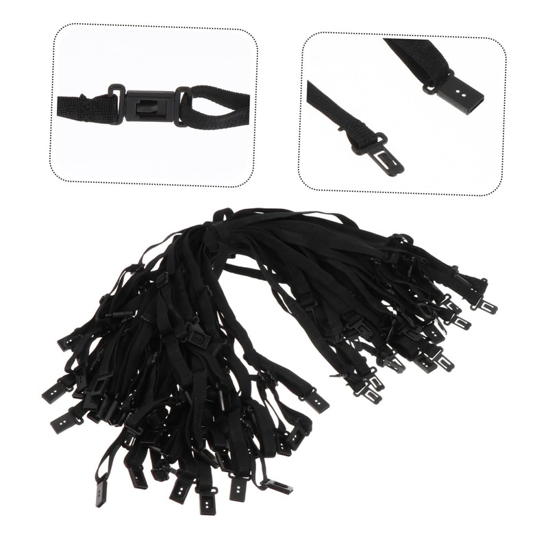 COHEALI 50pcs Bow Tie Extension Strap Bow Tie Elastic Strap