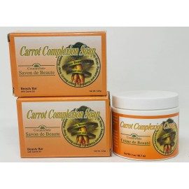 coco cosmetics Carrot Complexion Soap [2pcs] & Carrot Complexion Cream 3oz [1pc]