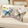 Wilproo Butterfly Decorative Throw Pillow Cover Set of 4, Cushion