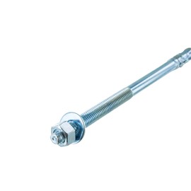 Conquest 1/2" x 8-1/2" Zinc Plated Wedge Anchors (Box of 25) – High Performance Concrete Anchors – Rust Resistant Zinc Plating for Dry Interior Environments – Heavy Duty Fastener for Concrete