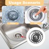 Universal Strainer Basket Drain Plug 79 mm, Drain Strainer Kitchen