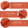 DOITOOL 2Pcs Wood Knife Scales Kitchen Knife Handle Replacement Kitchen