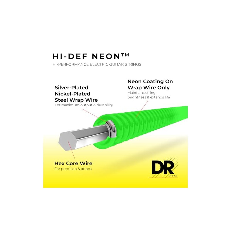 DR Handmade Strings NGE-9 - Cuerdas para guitarra eléctrica, color