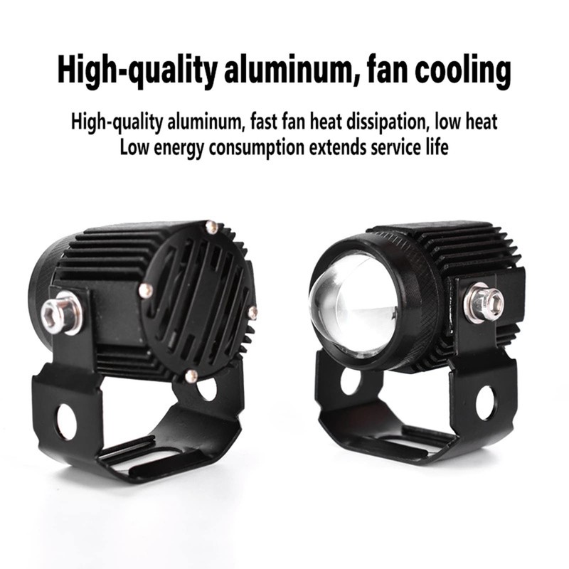 Mulcort Universal 12V Mini Projector Lens Led Headlihgt Fog Driving