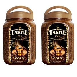 Cafe Tastle Gold Freeze Dried Instant Coffee, 2 jars of 17.85 oz (35.70 Oz)