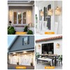 VIANIS 2 Pack Motion Sensor Outdoor Wall Lights, Modern Gold