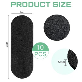 LINXIU 10 Pack Ceiling Fan Filters for Blades Coconut Carbon Air Filter Easily Stick Ceiling Fan Air Purifier Pads for Home Office Keep Air Fresh