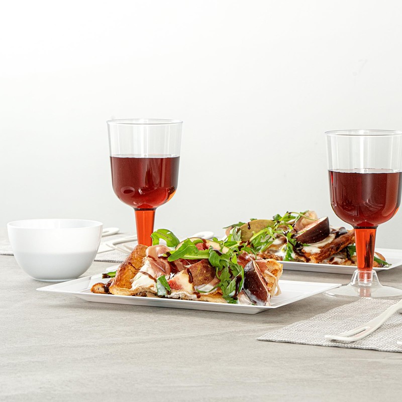 Restaurantware Moderna 7.5 x 5.3 Inch Premium Disposable Plates 10