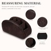 molshine Remote Control Holder with 5 Compartments,Pu Leather Office Organization