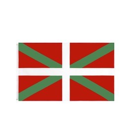 Stormflag Basque Country Flag 3 x 5 ft Basque Flag 90 cm x 150 cm Polyester Pongee 90 g with Eyelets Stitched with Double Needle