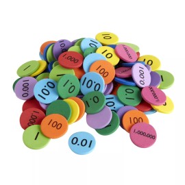 Office Depot® Brand Place Value Discs, Pre-K, Assorted Colors, 25 Discs Per Set,