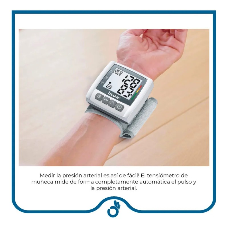 Medidor De Presin Arterial De Mueca Beurer Bc30 Gris Gris