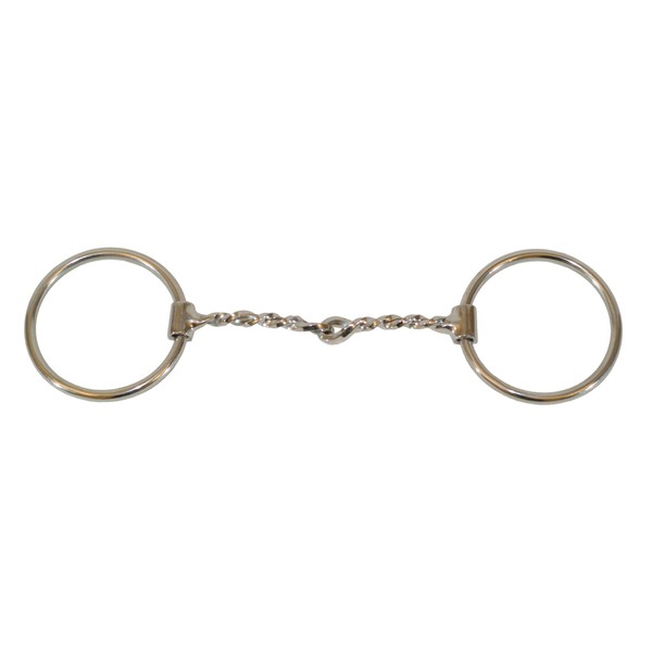 Western SS Twisted Wire Snaffle O-Ring Bit
