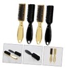 WOONEKY 4pcs Beard Brush Hair Cleaning Brush for Men Comfortable
