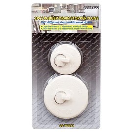 2 Pack Rubber Drain Stopper Plugs, Fit Most Drains with 2 Different Sizes, Works for Bathtubs, Kitchen Sinks, Bathroom, Laundry, and More