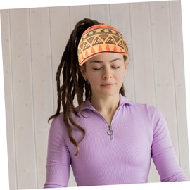 Mikinona 4pcs African Head Wraps for Women Wide Retro Headbands with African Print Pattern Comfortable Elastic Hair Bands for Yoga Sports and Daily Wear