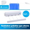 Bluelander Tendedero de Ropa Retráctil Plegable, 4 Cables de 3.2