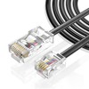 Vthahaby Telephone line(3 Pack) RJ45 to RJ11 Adapter Converter Cable