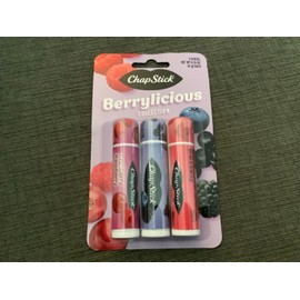 ChapStick ~ 1 Pack Chapstick Berrylicious Lip Balm .15 Oz 3 Tubes ~