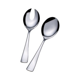 Mikasa 5147646 Serena 2-Piece Stainless Steel Salad Serving Set