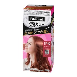 Kao Blaune Foam Colour Grey Hair Dye, Pack of 1, Pinkish Brown