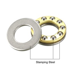 sourcing map 4pcs F10-18M Thrust Ball Bearings 10mm x 18mm x 5.5mm Chrome Steel Single Direction