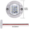 Bkinsety 4 Pack LED Boat Light 12V Round Marine Lamp
