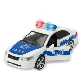 Teorema Giocattoli Play City Macchina Polizia Giocattolo, Macchinine per Bambini con Luci e Suoni Reali, Movimento a Frizione Potente e Porte Apribili, Scala 1:16, Ottimo Gioco bambini 3 Anni +