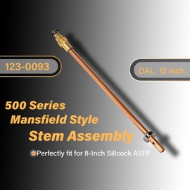 Upgrade Version123-0093 500 Series Mansfield Style Stem Assembly Replacement For 8-Inch Sillcock ASFP Prevent Leakage (Overall length 12")