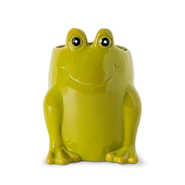 dgudgu Frog Pen Holder For Desk Pencil Holder Cute Pencil Holders & Pen Holders Resin Office Pen Holder Pen Organizer For Desk
