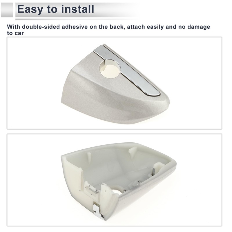 X AUTOHAUX Front Left Door Handle Lock Cylinder Cover for