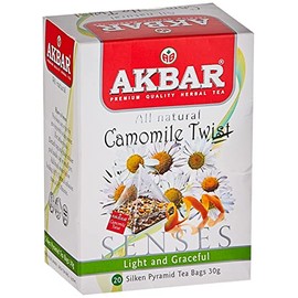 Akbar Chamomile Tea (Chamomile Twist Premium Quality Herbal Tea, 20 bags)