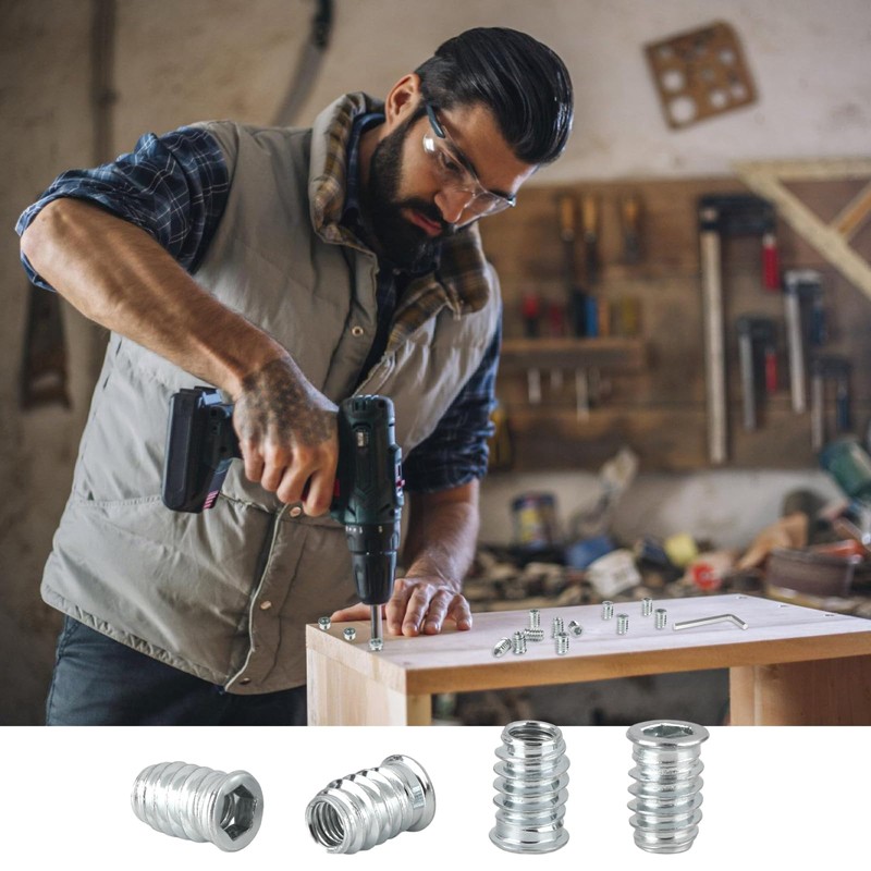 60 x Screw Nuts M8, M8 x 20 mm Threaded