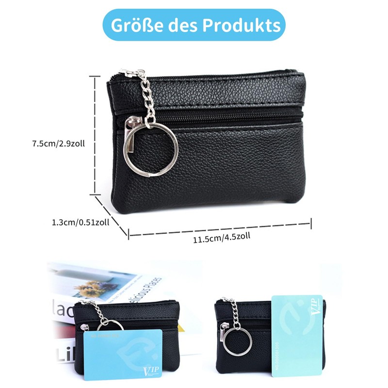 Dreamil Leather Key Case with 2 Separate Compartments Mini Key