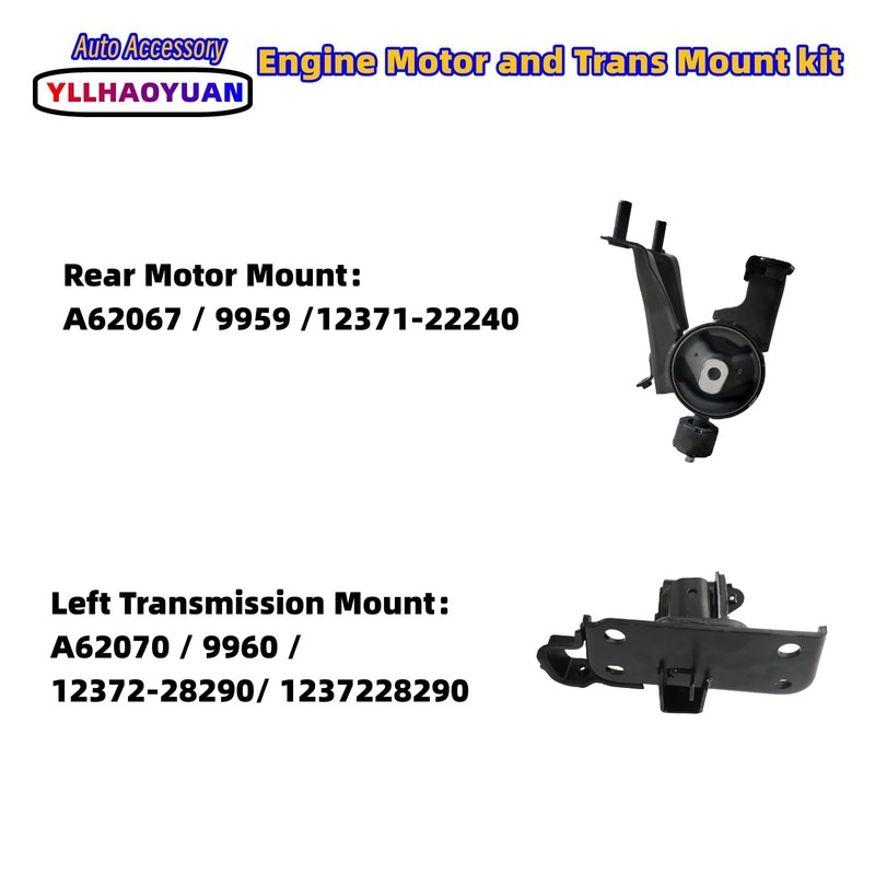 Yllhaoyuan Engine Motor Mount Set 4Pcs Fits for 2008 2009