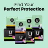 U by Kotex Clean & Secure Overnight Maxi Pads, 30