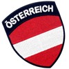 EmbTao Austria Flag Shield Patch Embroidered National Morale Applique Iron