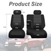 Fioqe Front 60/40 Bench Seat Covers for Toyota Tacoma 1995-2000