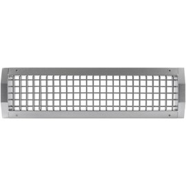Repa Market 21" x 5" Inch Air Grille for Round Spiral Ducts - Adjustable Double Louvre Blade - Galvanized Ventilation Cover - Side Fit Round Surface Canal Ducting from 9.84" to 35.43" Inches