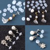HINZIC 50Pcs Silicone Earring Backs Stopper for Piercings Clear Discs