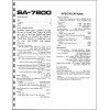 Pioneer SA-7800 Integrated Amplifier Owners Manual