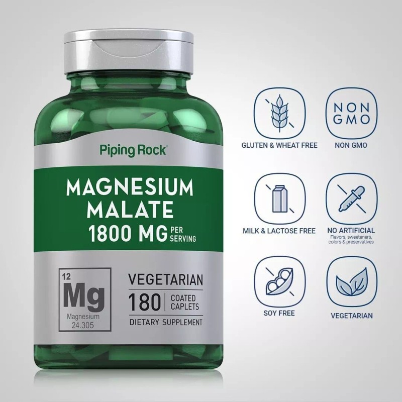 Magnesium Malate Malato De Magnesio 1800 Mg Apoya La Producción