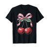 Fiocco Ciliegia Rosa Frutta Maglietta