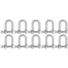 10pcs M4 Screw Pin Anchor Shackle 304 Stainless Steel Heavy