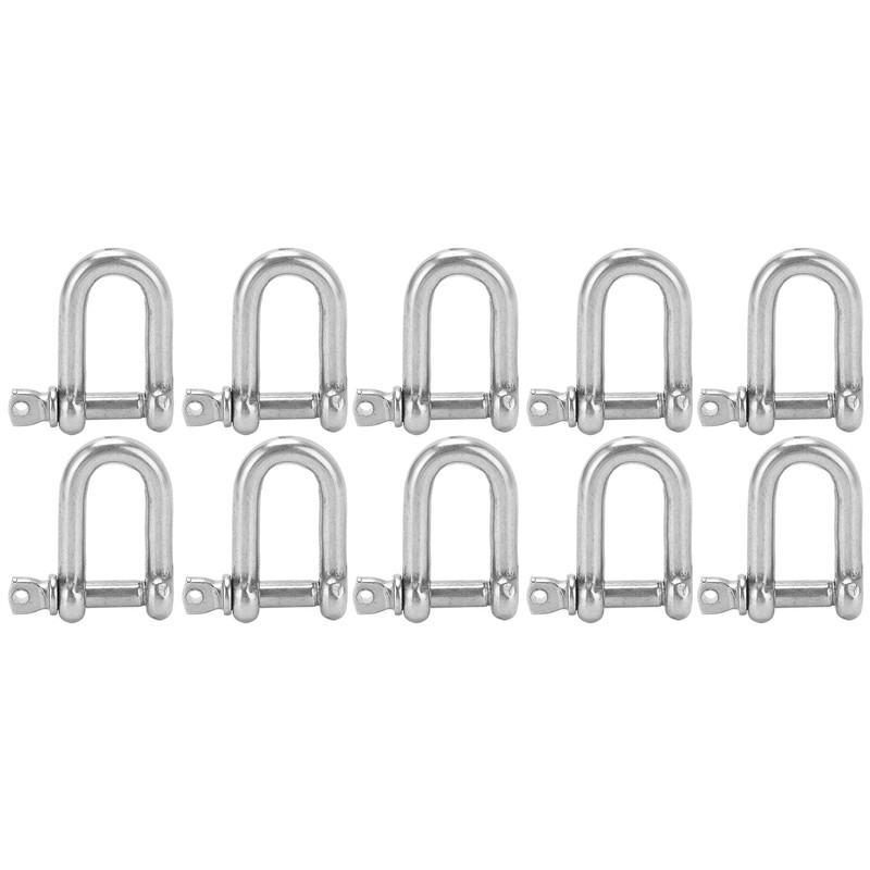 10pcs M4 Screw Pin Anchor Shackle 304 Stainless Steel Heavy