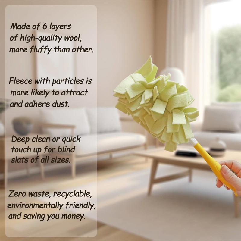 6 Layer Fleece Duster Refills for Swiffer Hand Duster, Zero