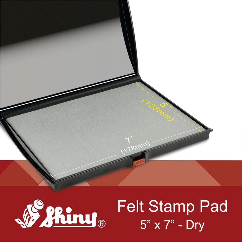 Shiny AS-SHI0940209 Large Dry Stamp Pad, Felt Pad, Ready for