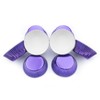 Gifbera Purple Foil Cupcake Liners - Standard Size Metallic Muffin