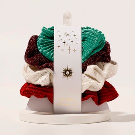 Artilady Hair Scrunchies for Girls - 4 Pack Christmas Hair Ties Gifts for Women Soft and Cute Velvet Silk Satin Scrunchies Hair Accessories Wedding Bridesmaid Holiday Birthday Teacher Gift