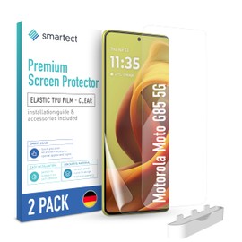 smartect TPU Screen Protector [Pack of 2, Clear] Compatible with Motorola Moto G85 5G, Covers the Whole Display, Screen Protector, Bubble-Free, Screen Protector Anti Fingerprint